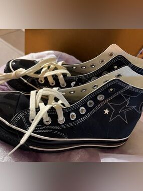 NWT Converse Black and White High Top Sneakers